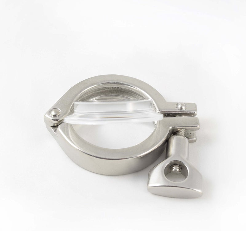 ARTESIAN SYSTEMS 2" Tri Clamp Sanitary Sight Glass End Cap Ferrule Tri-Clamp Acrylic. Optically Clarity By Fabrication of Machined Flat Plate EXTRA THICK! - Image 5